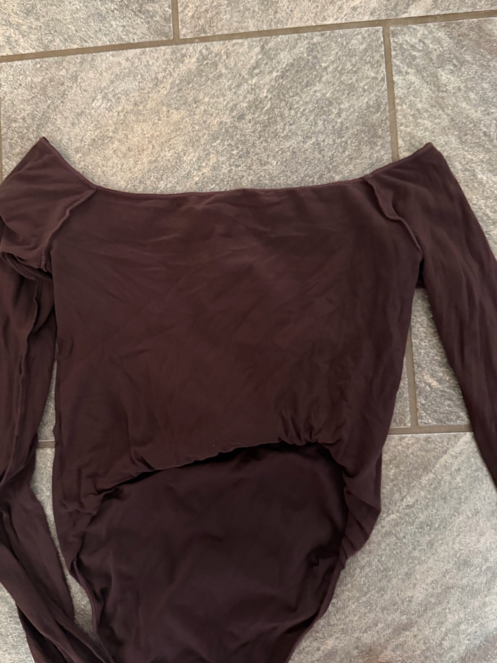 Brown one piece suit M